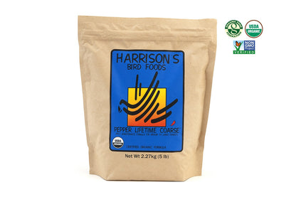 A 2.27kg bag of Harrison's Pepper Lifetime Coarse