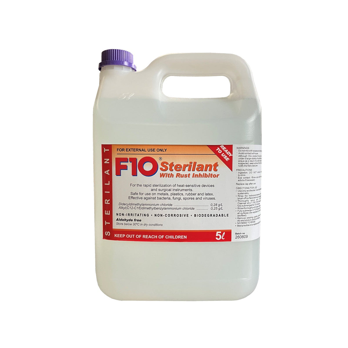F10 Sterilant with Rust Inhibitor – Meadow's Animal Healthcare